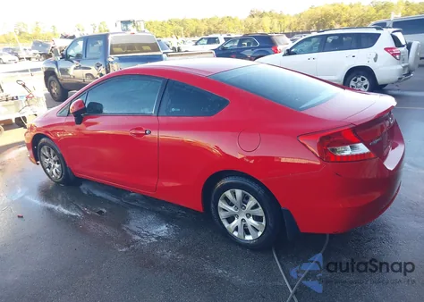 2012 Honda Civic Lx z USA, uszkodzony, nr VIN 2HGFG3B59CH558060